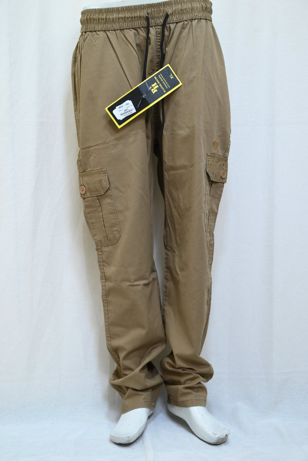 1205-Workday Slim Fit Cargo Pants – Imp Dry Fit with Button Closure