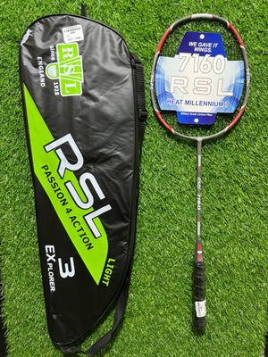 4489-RSL Badminton Racket – Lightweight 5U Carbon Fiber Frame, Head-Heavy Balance, Up to 30lbs Tension