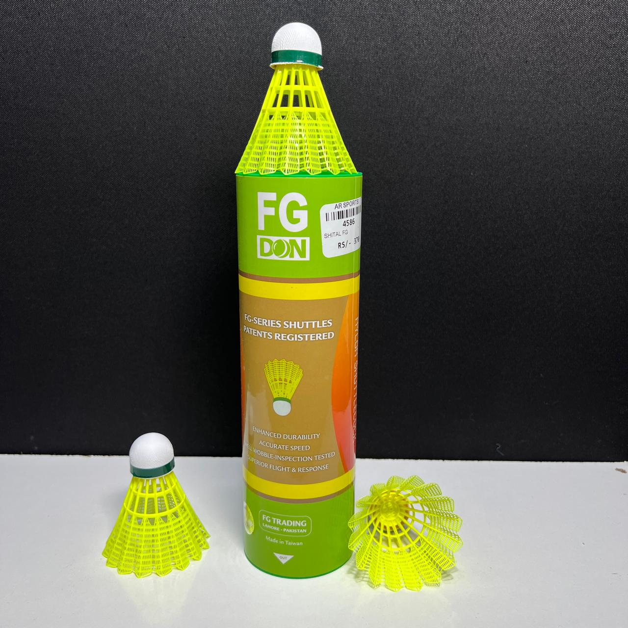 4586-FG Plastic Shuttlecock – Durable Nylon Badminton Shuttles for Practice & Recreational Play