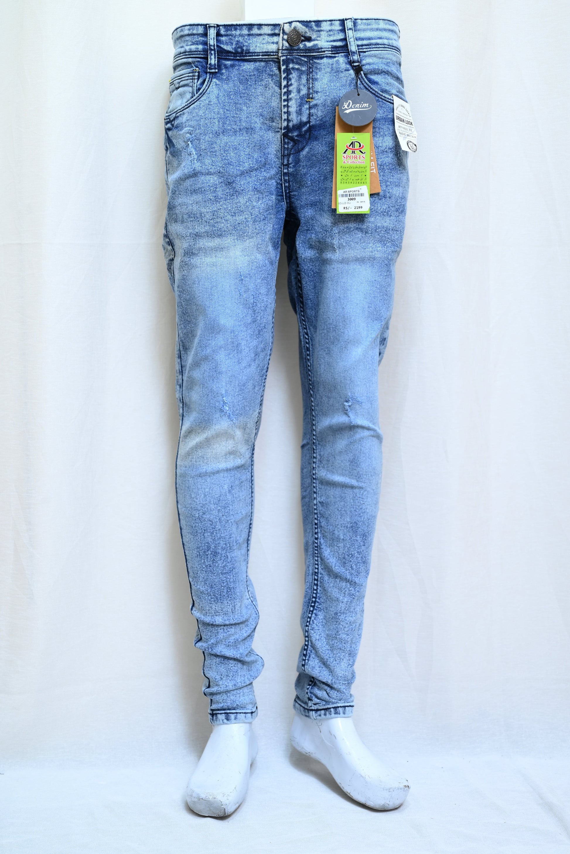 3009-Men’s Casual Tailored Slim Fit Pant – Five-Pocket Design, Zip Fly