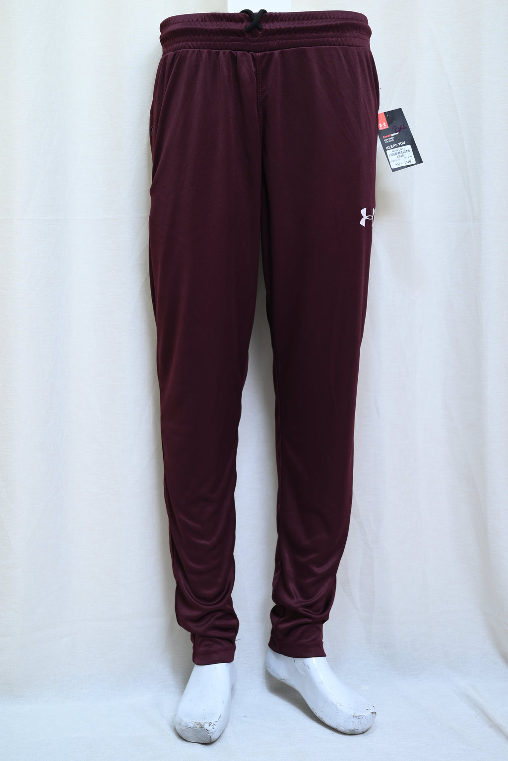 1245-Men’s Slim Fit Interlock Pants – Elastic Waist with Zip Pockets