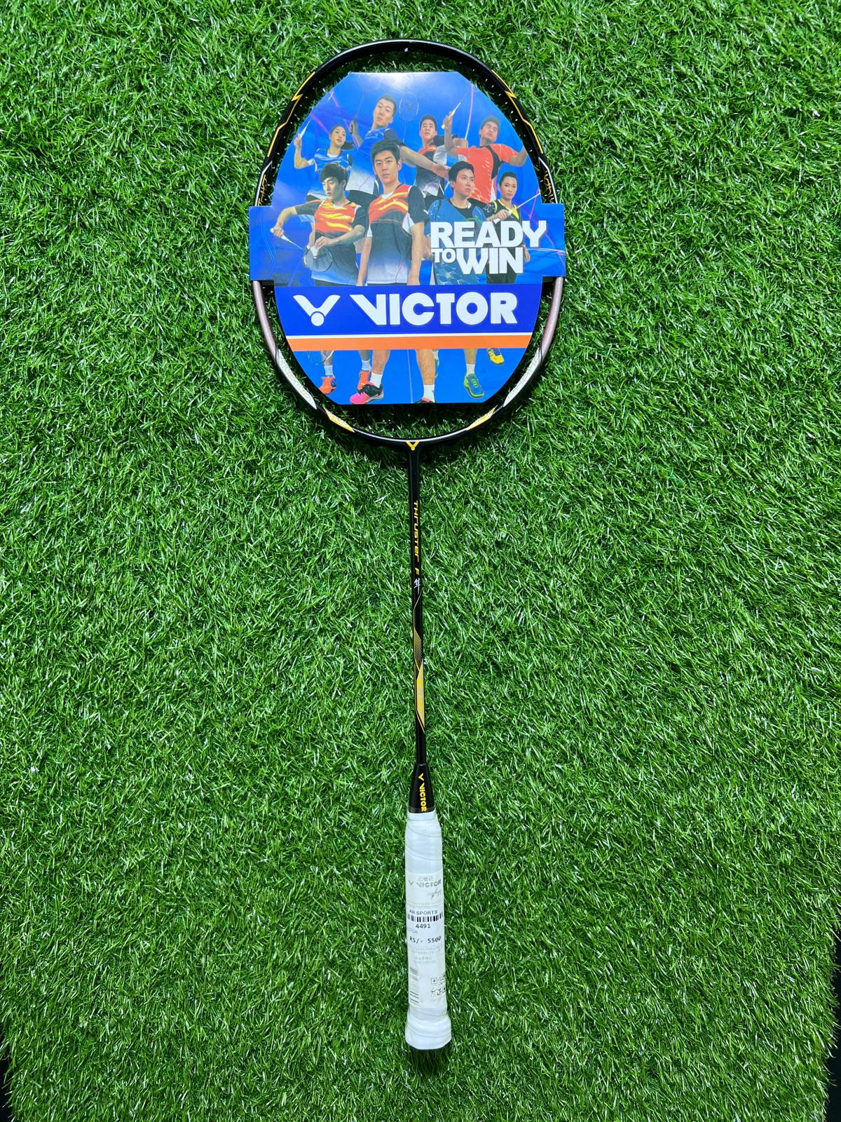 4491-Victor Thruster F Badminton Racket – Head-Heavy, Power-Oriented 4U/G5 Racket with Graphite Frame