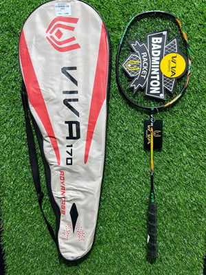 4465-VIVA 170 Badminton Racket – Lightweight 5U Carbon Fiber, Head-Heavy Balance, G5 Grip