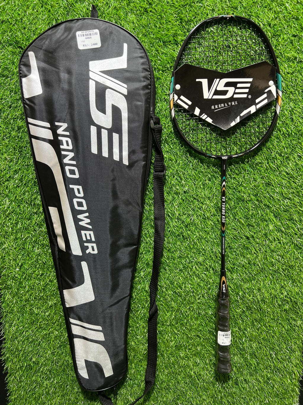 4466-VSE Badminton Racket – Lightweight 5U Carbon Fiber, Head-Heavy Balance, G5 Grip