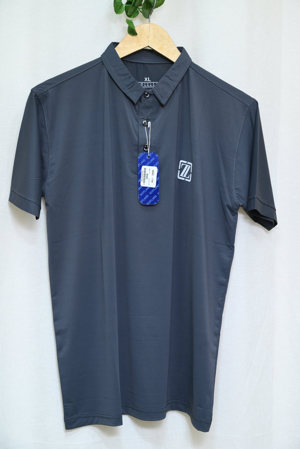 1010-Custom Fit Dry-Fit Casual Shirt for Men – Collar Neck, Half Sleeves, Button-Up Front