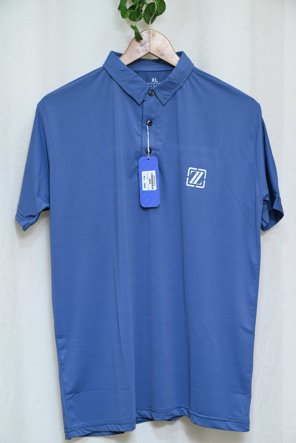 1010-Custom Fit Dry-Fit Casual Shirt for Men – Collar Neck, Half Sleeves, Button-Up Front